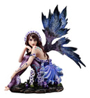 Ebros Large Lavender Winter Fairy Statue Missing You Yuletide Fae Fantasy Collectible Figurine 12.5"H