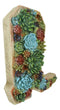 Southwestern Desert Cactus Succulent Flowers Cowboy Boot Wall Plaque Decor Art