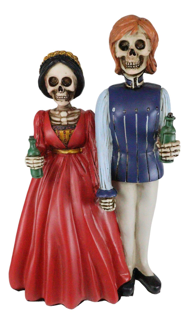 Day of The Dead Romeo And Juliet Skeleton Couple Figurine Love Never Dies Decor