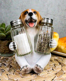 Ebros Adorable Small Hound English Tricolor Beagle Salt and Pepper Shaker Holder