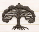 Cast Iron Celtic Tree of Life With Detailed Branch And Root Systems Wall Decor