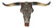 20" L Rustic Western Tooled Leather Cross Longhorn Bull Cow Skull Wall Decor