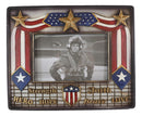 Patriotic USA Gold Stars Hope Hero Faith Strength Love Brave 6"X4" Picture Frame