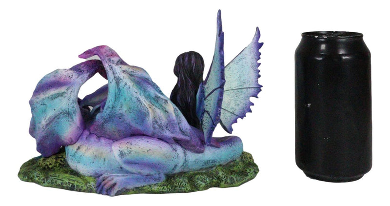 Twilight Slumber Enchanted Fairy With Sleeping Dragon On Lap Amy Brown Figurine