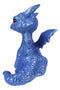 Cloud Blue And Purple Sapphire Baby Dragon Collectible Small Dragon Figurine