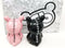 Ebros Furrybones Bunnie Rabbit Skeleton Monster Ceramic Salt Pepper Shakers Set