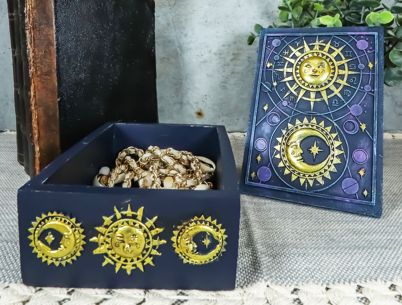 Fortune Telling Celestial Astrology Sun And Moon Tarot Cards Decorative Box