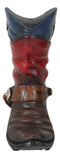 Rustic Western Patriotic Texas State Flag Cowboy Boot Money Coin Piggy Bank