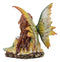 Once Upon A Time Summer Romance Bookworm Fairy In Radiant Yellow Dress Statue
