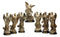 Ebros Archangel Statue 8" Tall with Brass Name Plate Wooden Base (Set of 7)