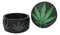 Ebros Hidden Stash Green Hemp Weed Leaf Cannabis Round Decorative Jewelry Box Figurine