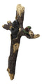 Ebros Gift 14.25" H Rustic Black Bear Cub Sleeping On Pine Tree Wall Cross Decor