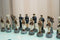 Ebros American Military Branches US Air Force VS Marine Corps Chess Set W/ Glass