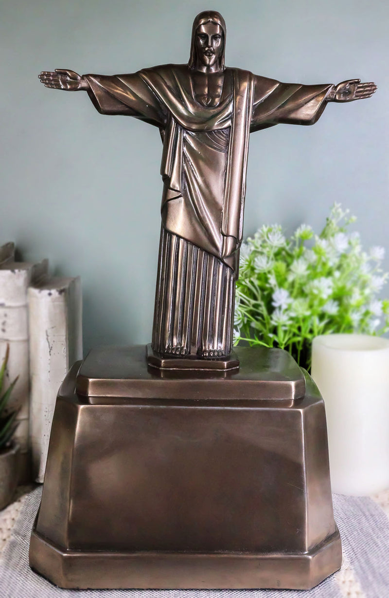 Brazil Corocovado Mountain Landmark Christ The Redeemer Cremation Urn Figurine