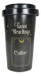 Wicca Psychic Tarot Readings Coffee Card Bamboo Travel Mug Cup W/ Lid And Sleeve