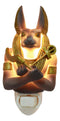 Ebros Ancient Egyptian Anubis Decorative LED Wall Plug In Night Light