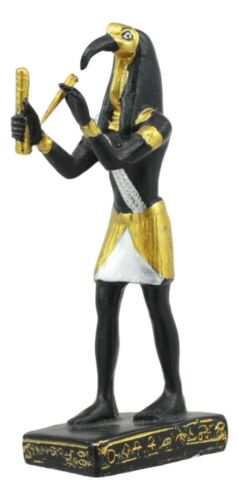 Egyptian God Of Technology Wisdom Thoth Dollhouse Miniature Statue Gods Of Egypt - Ebros Gift
