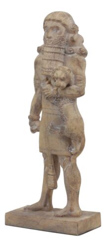 Louvre Museum Ancient Assyrian Warrior Gilgamesh Statue 8.75"H Akkadian Poem