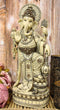 Ebros 21" Tall Hindu Ganesha On Lotus Throne with Percussion Maracas Statue - Ebros Gift