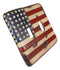 Set of 2 Rustic Patriotic USA American Flag Wall Double Toggle Switch Plates