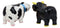 Ebros Farm Bovine Cattle Love Affair Kissing Bull And Cow Salt And Pepper Shakers Set Fun Kitchen Dining Bull Matador And Holstein Cow Ceramic Magnetic Decor Figurines