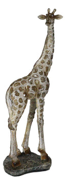 Ebros Large Mosaic Giraffe Statue 11" Tall Safari Savannah Standing Reticulated Giraffe Long Neck Animal Figurine Decor