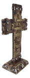 Pack Of 4 Rustic Western Inspirational Christian Bible Verses Standing Crosses