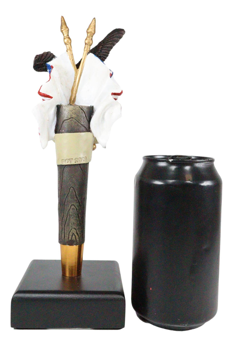 Ebros American Bald Eagle With USA Flag Novelty Beer Tap Handle Figurine With Base