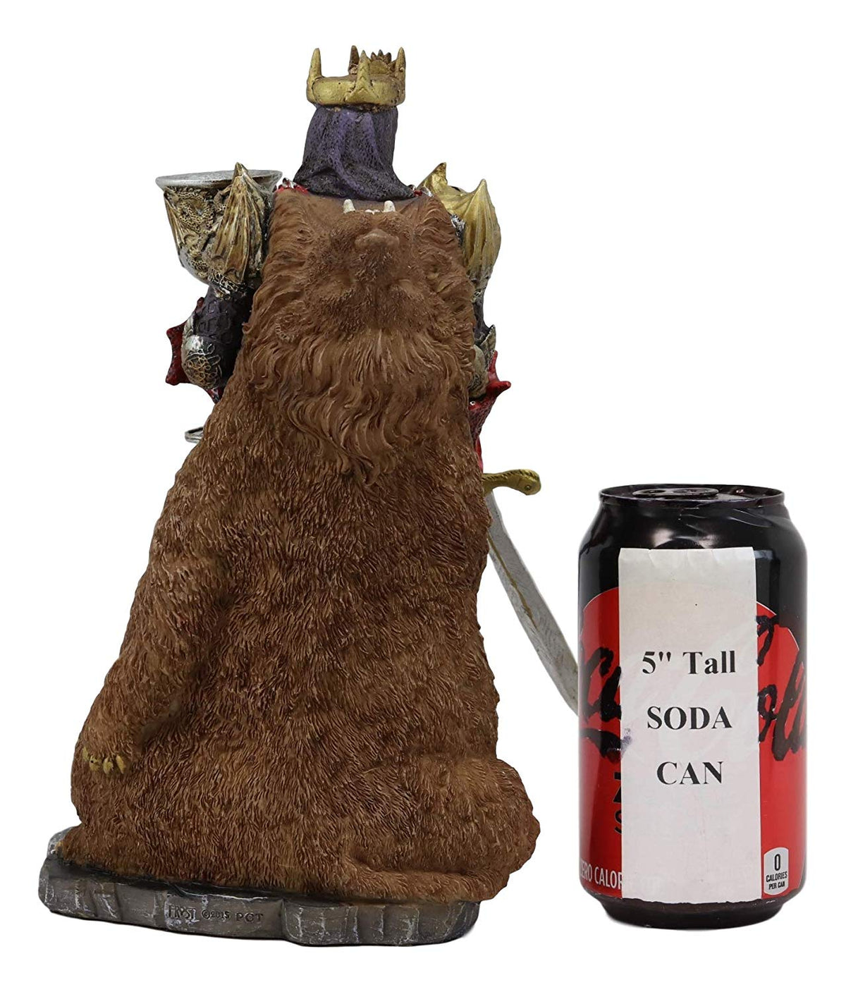 Ebros Legendary King Arthur Pendragon Wielding The Excalibur Sword Statue 10" Tall Matter of Britain Knights of The Round Table Kingship Figurine (Vivid Colors)