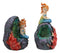 Ebros Nautical Blue Tail Mermaids With LED Light Geode Crystal Cave Figurines Set Of 2
