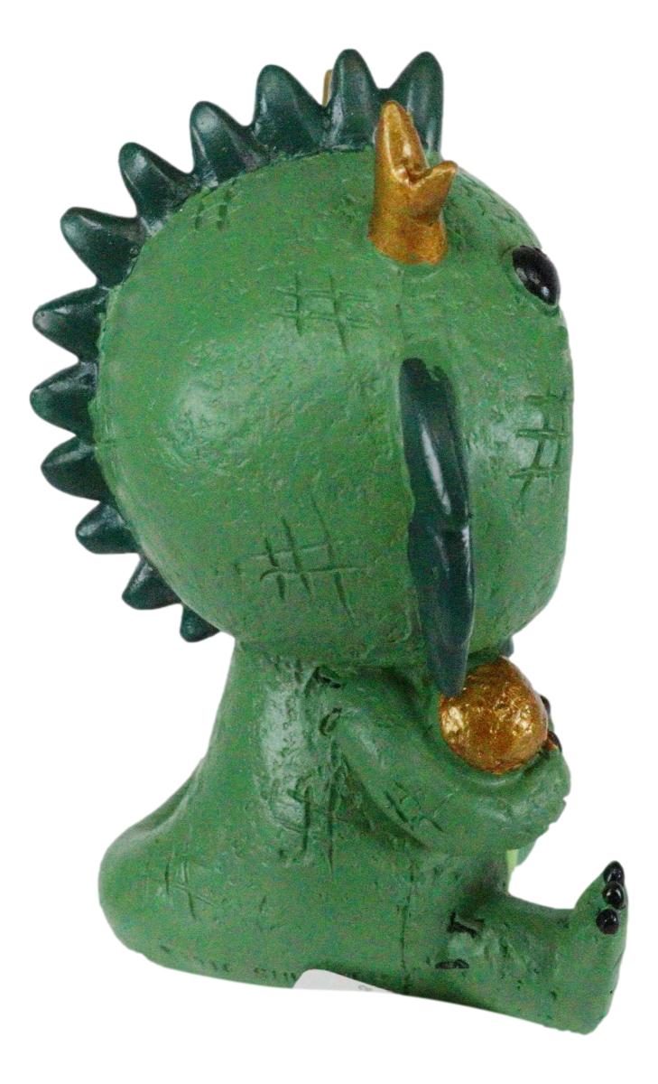 Furry Bones Tatsu Japanese Dragon Skeleton Monster Sit Up Ornament Figurine - Ebros Gift