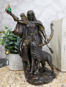 Ebros Goddess Of Winter Skadi Hunting W/ Bow Arrow & Vial of Venom Figurine