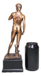 Ebros Renaissance Art Michelangelo Nude King David Bronze Electroplated Resin Statue