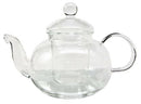 Ebros Glass Tea Pot With Tea Leaves Infuser Medium 5.25" Tall 28 Ounce Capacity