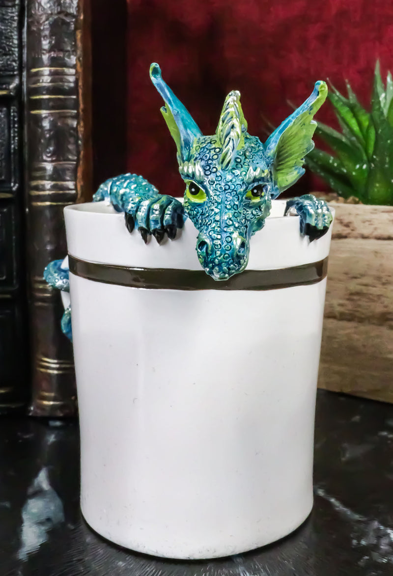 Amy Brown Sweet Addictions Good Morning Pet Dragon In Espresso Coffee Cup Statue