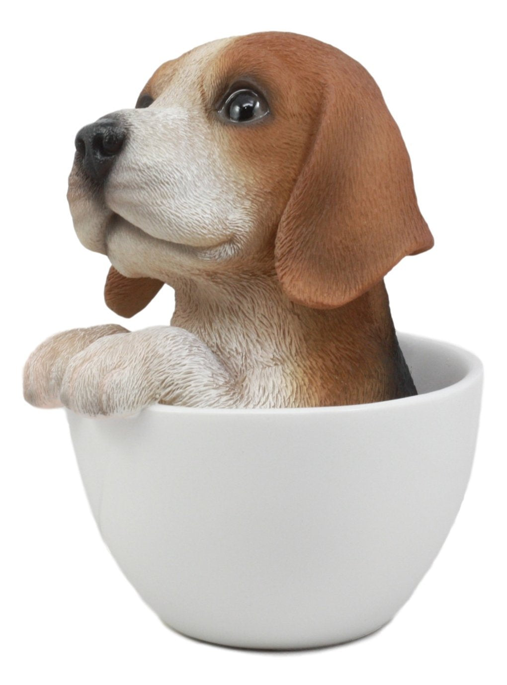 Ebros Collectible Teacup Pet Pals Puppy Collectible Resin Figurine 5.75"H (Beagle)