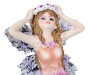 Fairy Garden Lavender Laurel Fairy Waking Up Figurine 3.25"H Miniature Faerie