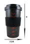Lunar Moon Phases With Night Stars Reusable Travel Mug Cup W/ Lid And Sleeve