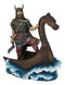 Ebros Nordic Viking Warrior on Viking Ship Collection Figurine 8 Inches Tall