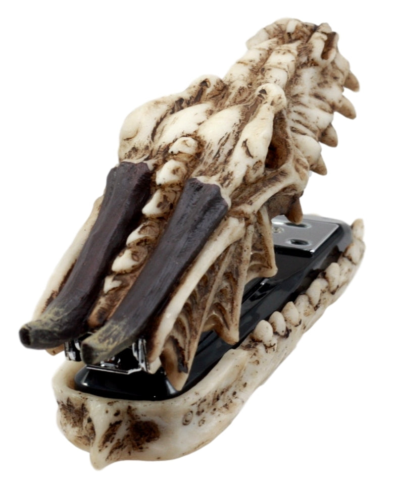 Ebros Skeleton Bone Dragon Head Stapler 6.75"L Office Desktop Accessory Decor