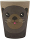 Sea Otter 5 Piece Organic Bamboo Dinnerware Set For Kids Children Toddler Baby