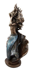 Ebros Gift Large Giant Pearl Shell Goddess Mermaid Awakening Figurine 11.75" H