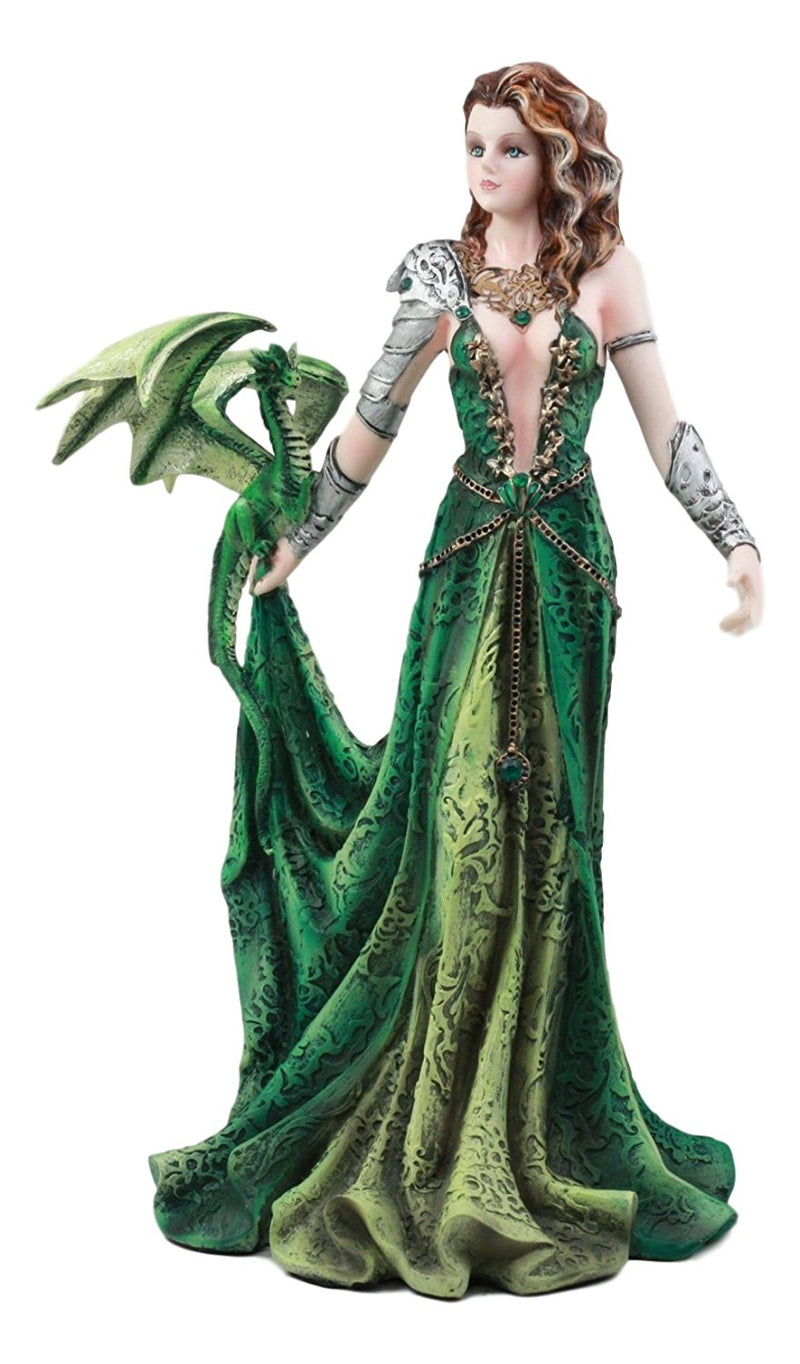 Ebros Seductive Elphaba Dragon Witch Doctor Warrior Statue 10"H By Nene Thomas