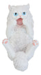 Feline Purrfectly Divine White Angel Kitty Cat Wine Bottle Holder Caddy Figurine