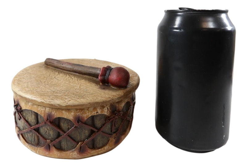 Southwestern Native American Indian Ceremony Pow Wow Drum Decorative Jewelry Box