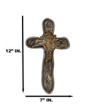 Rustic Western Running Wild Mustang Horse Vintage Barnwood Look Wall Cross Decor
