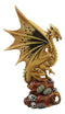 Ebros Desert Sand Element Adult Mother Dragon Statue Anne Stokes Figurine