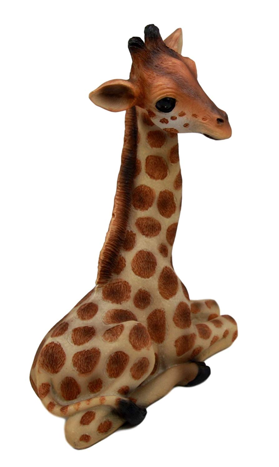 Ebros Gift 10" Tall Sitting Safari Adorable Giraffe Decorative Figurine Wild Life Animal Giraffes Collectible