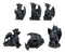 Ebros Six Faux Stone Gothic Mini Dragons Statue Set Legends And Fantasy Action Dragons
