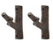 Ebros Cast Iron Rustic Western Country Tree Branch Twig Wall Hanger Hook Decor Accent Hangers for Coats Hats Leashes Backpacks Keys Decorative Organizer On Mudroom Main Entrance Walls (2)